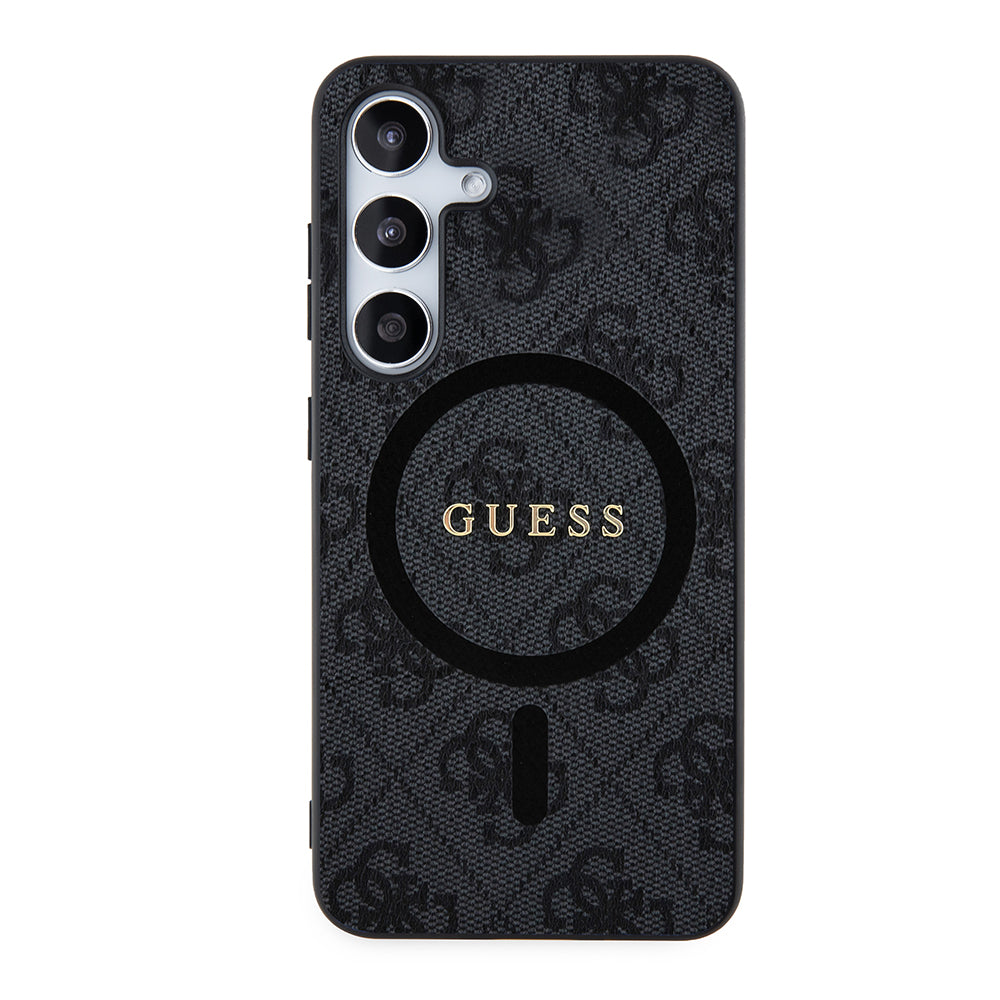 Θήκη MagSafe για Samsung Galaxy Z Flip7 F766, Guess, 4G Collection, Μαύρη