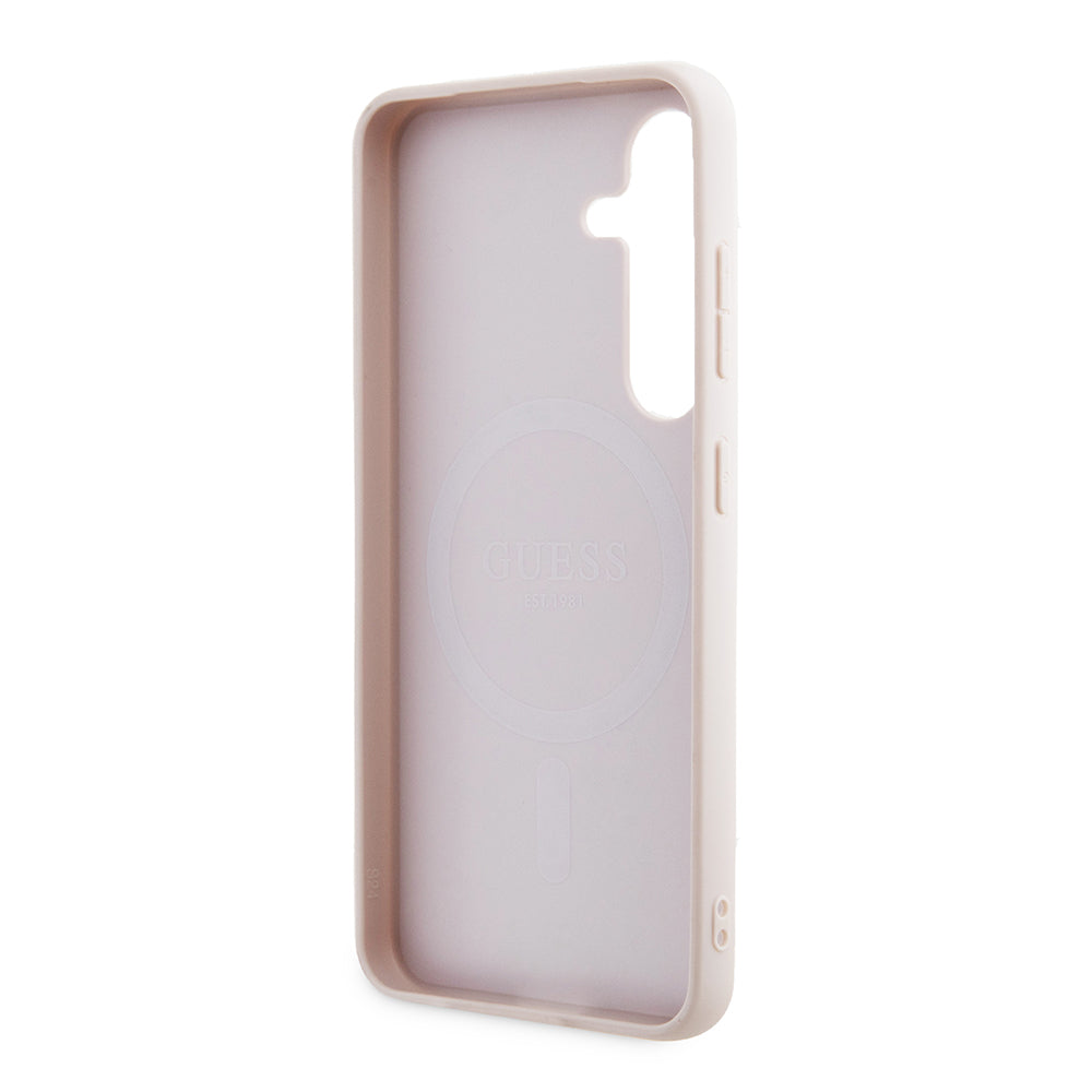 Θήκη MagSafe για Samsung Galaxy Z Flip7 F766, Guess, 4G Collection, Ροζ