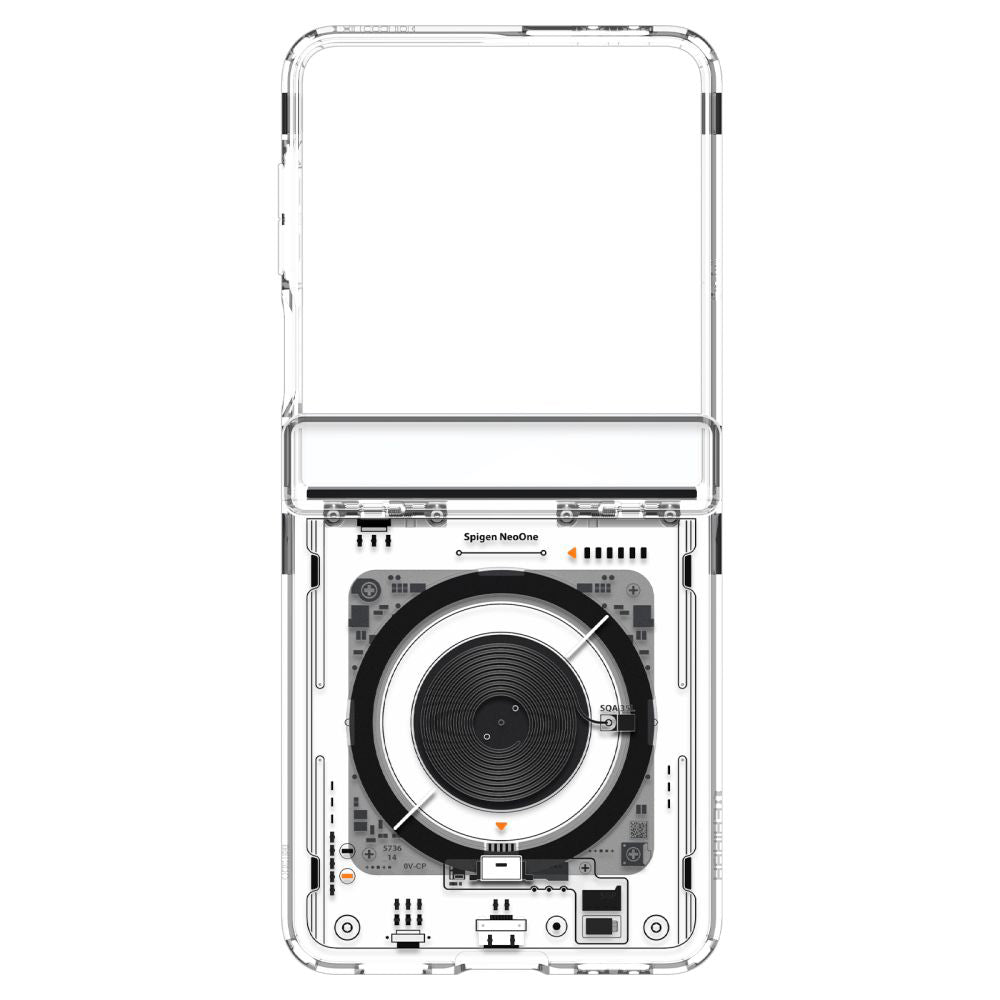 Θήκη MagSafe για Samsung Galaxy Z Flip7 F766, Spigen, Ultra Hybrid Pro Neo One, Διάφανη ACS09560