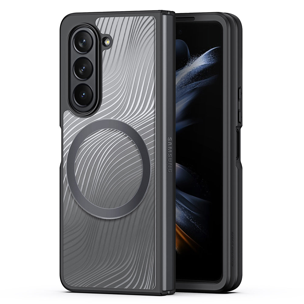 Θήκη MagSafe για Samsung Galaxy Z Fold5 F946, DUX DUCIS, Aimo, Μαύρη