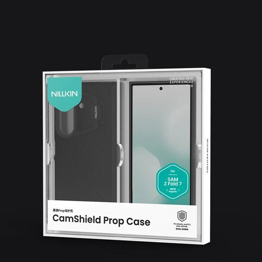 Θήκη MagSafe για Samsung Galaxy Z Fold7 F966, Nillkin, CamShield Pro με Διαφανές Κάλυμμα Φακού, Μαύρο