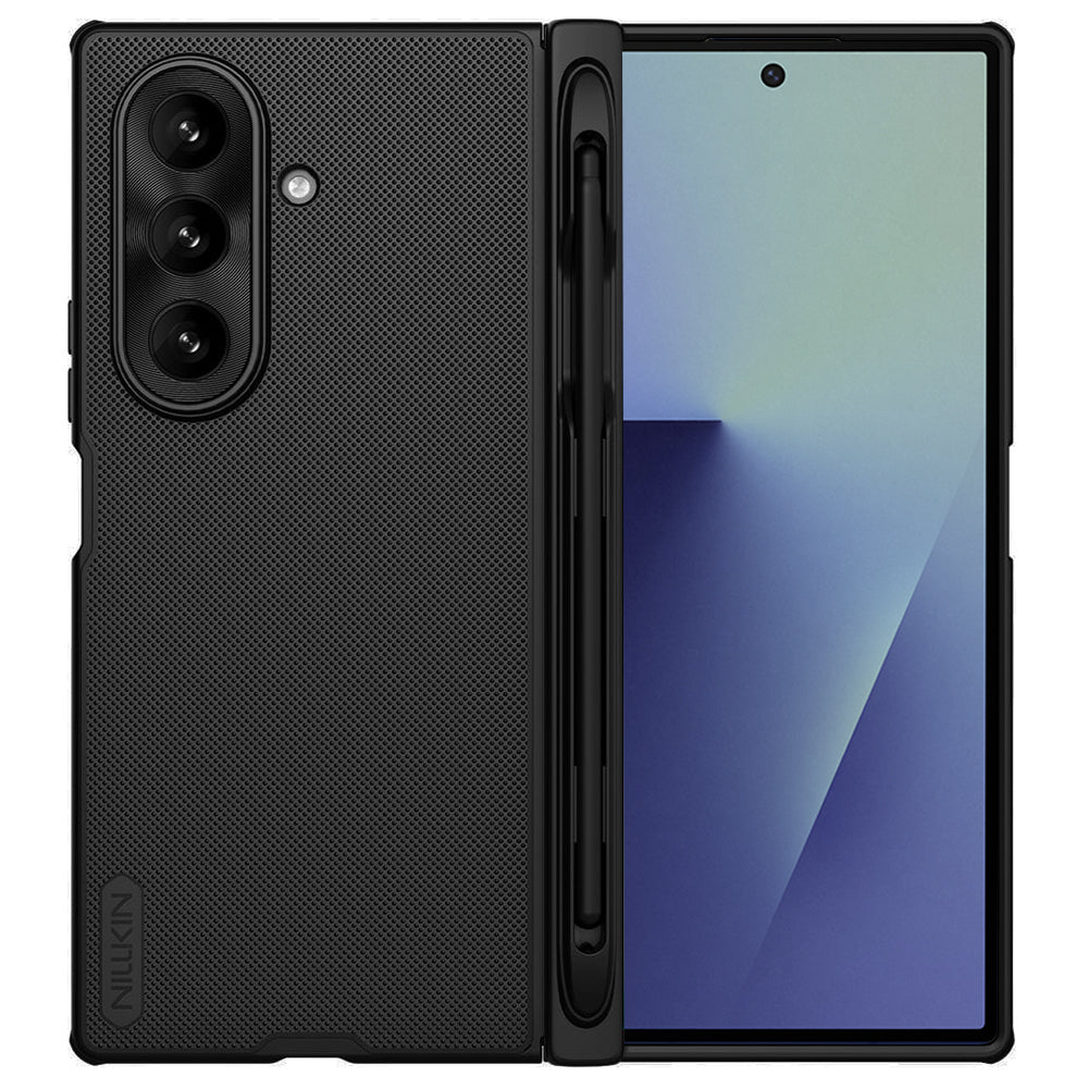 Θήκη MagSafe για Samsung Galaxy Z Fold7 F966, Nillkin, Super Frosted Shield με Θήκη για Στυλό, Μαύρη