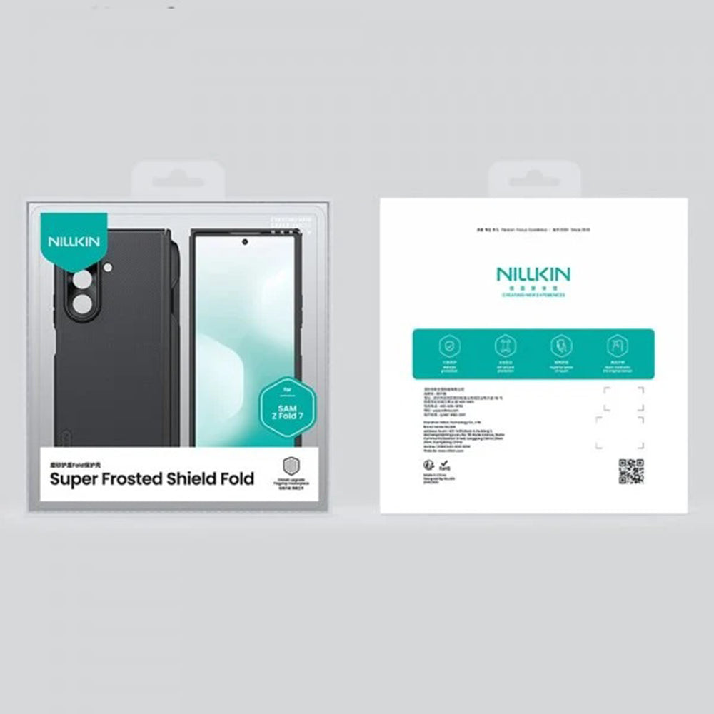 Θήκη MagSafe για Samsung Galaxy Z Fold7 F966, Nillkin, Super Frosted Shield με Θήκη για Στυλό, Μαύρη