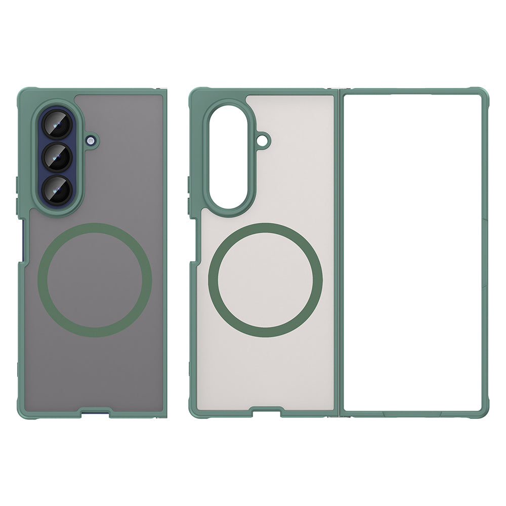 Θήκη MagSafe για Samsung Galaxy Z Fold7 F966, Techsuit, HaloFrost II, Πράσινο