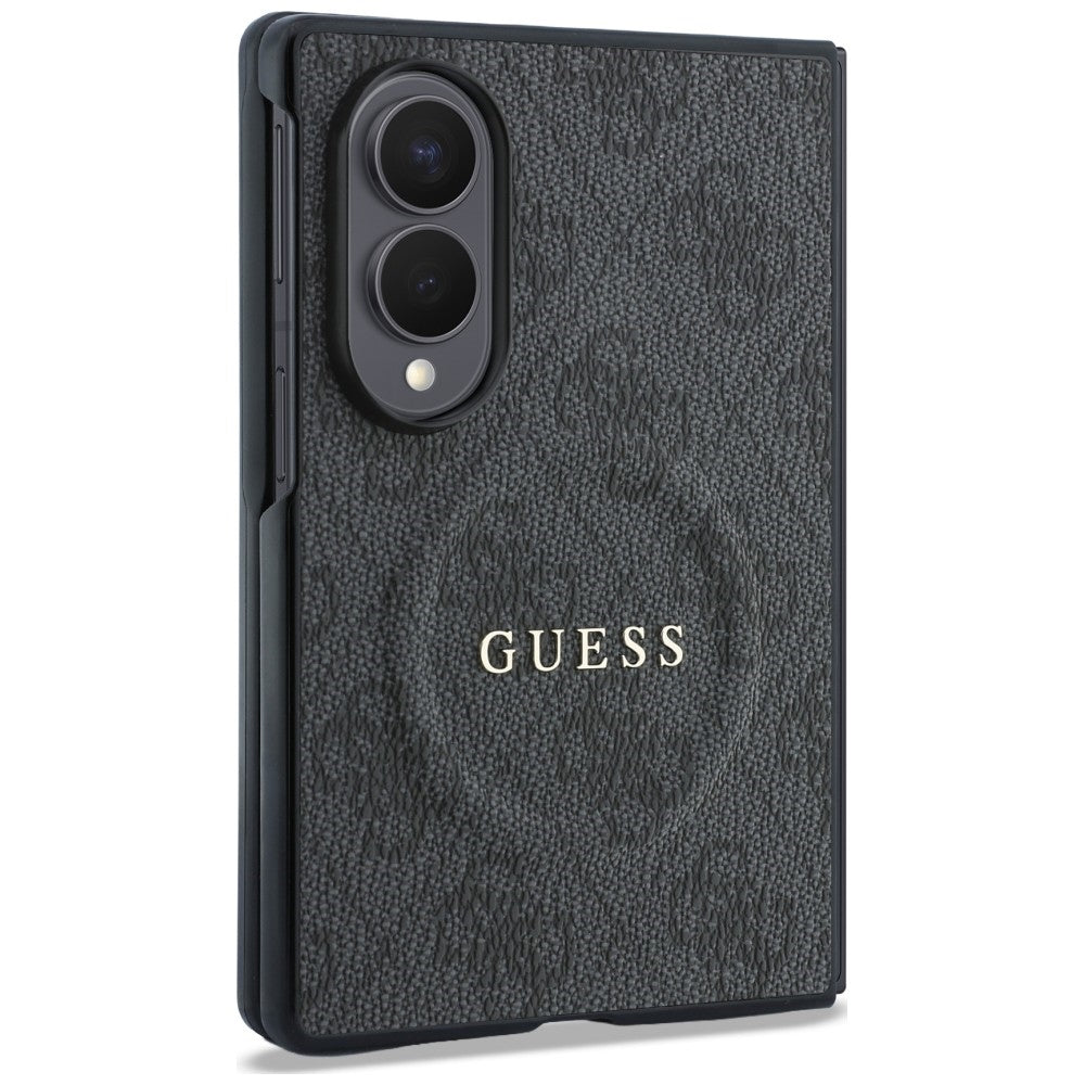 Θήκη MagSafe για Samsung Galaxy Z Fold8 F971, Guess, 4G Leather Classic, Μαύρο
