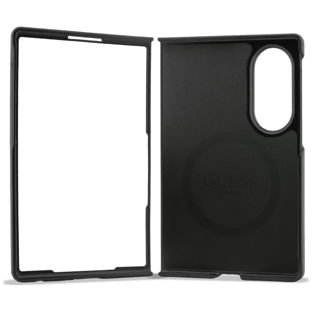 Θήκη MagSafe για Samsung Galaxy Z Fold8 F971, Guess, 4G Leather Classic, Μαύρο