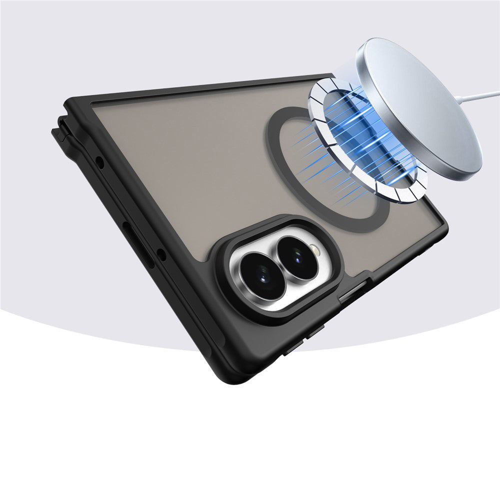 Θήκη MagSafe για Samsung Galaxy Z Fold8 F971, Techsuit, HaloFrost II, Πράσινο