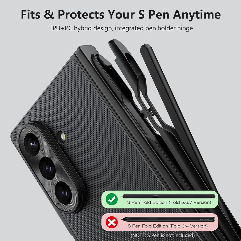 Θήκη MagSafe για Samsung Galaxy Z Fold8 Ultra F976, Nillkin, Super Frosted Shield με Θήκη για Στυλό, Μαύρη