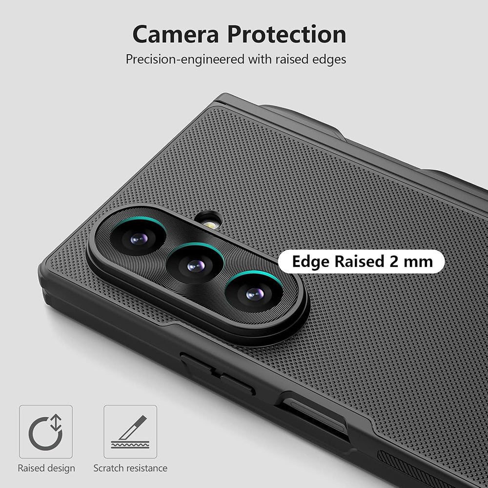 Θήκη MagSafe για Samsung Galaxy Z Fold8 Ultra F976, Nillkin, Super Frosted Shield με Θήκη για Στυλό, Μαύρη