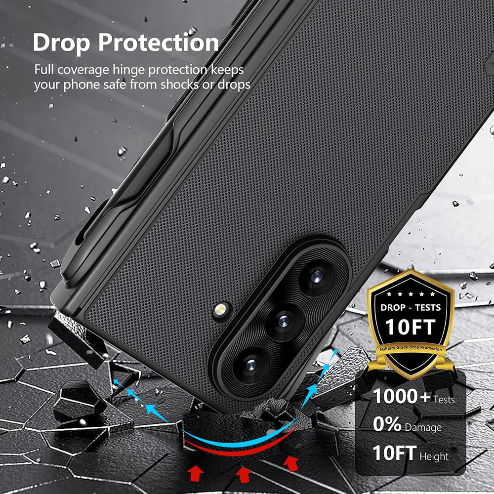 Θήκη MagSafe για Samsung Galaxy Z Fold8 Ultra F976, Nillkin, Super Frosted Shield με Θήκη για Στυλό, Μαύρη