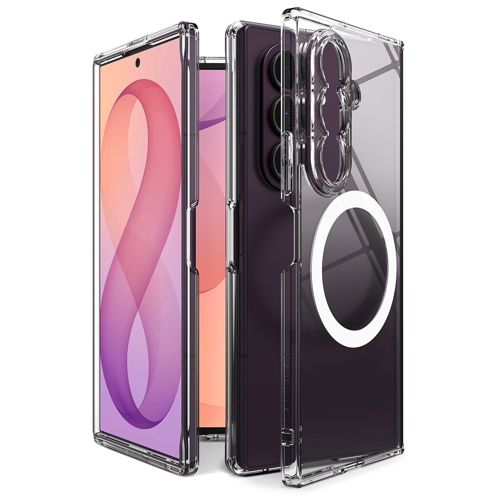 Θήκη MagSafe για Samsung Galaxy Z Fold8 Ultra F976, Ringke, Fusion, Διαφανής