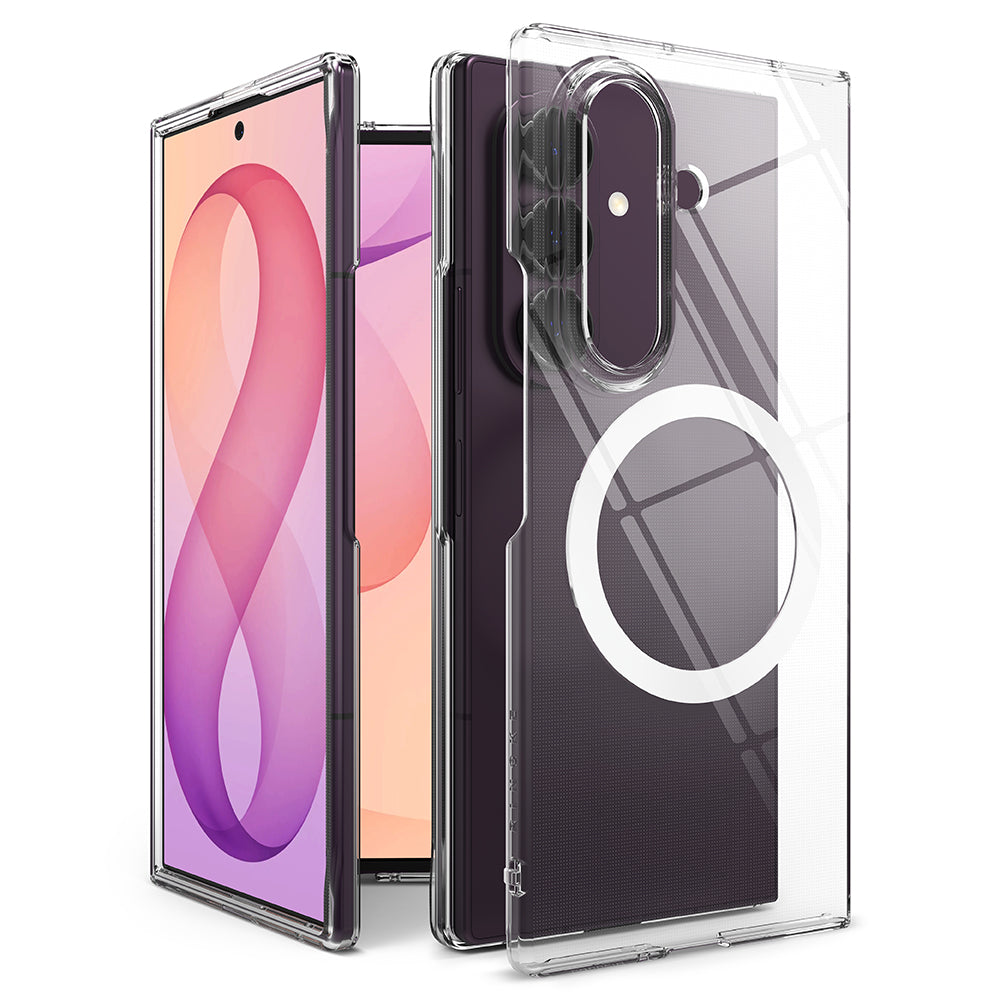 Θήκη MagSafe για Samsung Galaxy Z Fold8 Ultra F976, Ringke, Λεπτή, Διαφανής