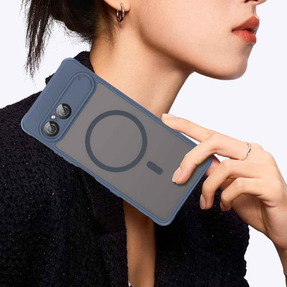 Θήκη MagSafe για Sony Xperia 10 VII, Techsuit, HaloFrost II, Μπλε Ναυτικό
