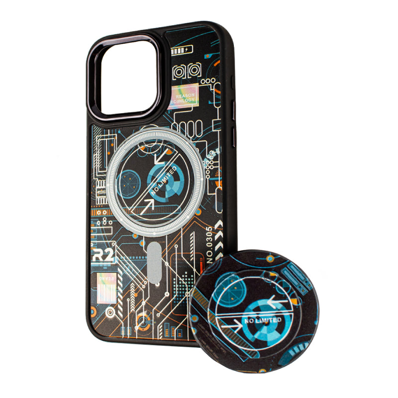 Θήκη MagSafe για Xiaomi Redmi 10A / 9C, BOTER, Τεχνολογία MagPopsocket, Πολύχρωμη