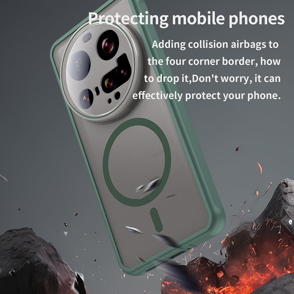 Θήκη MagSafe για Xiaomi 15 Ultra, Techsuit, HaloFrost II, Πράσινο