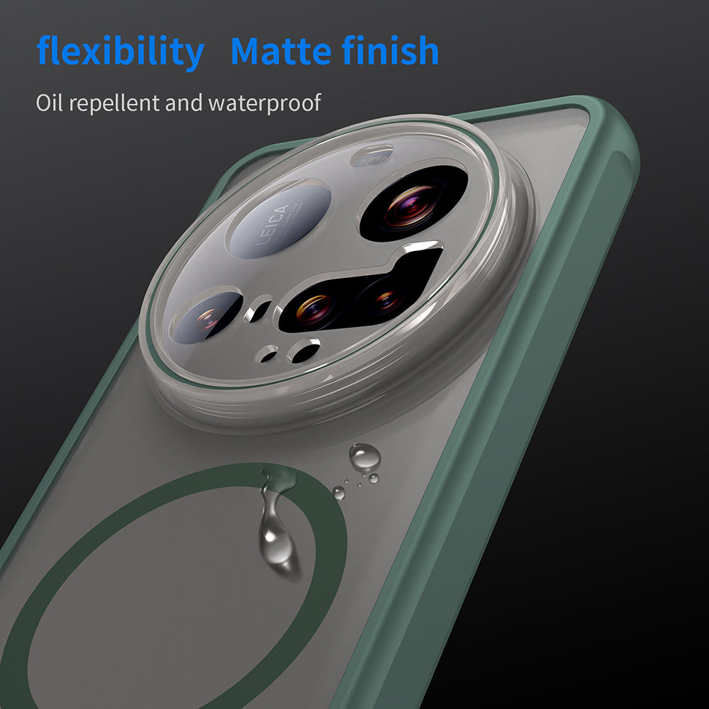 Θήκη MagSafe για Xiaomi 15 Ultra, Techsuit, HaloFrost II, Πράσινο