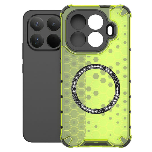 Θήκη MagSafe για Xiaomi 15T Pro, Techsuit, HoneyComb Shield, Πράσινο