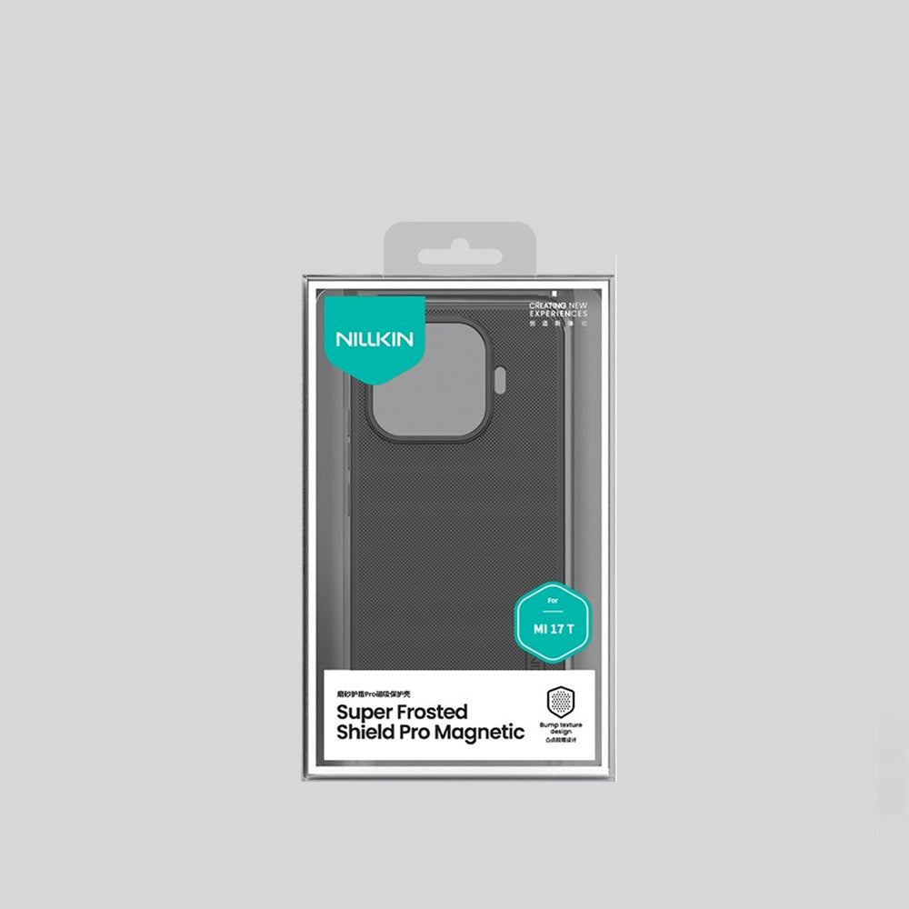 Θήκη MagSafe για Xiaomi 17T, Nillkin, Super Shield Pro, Μαύρη Σατινέ