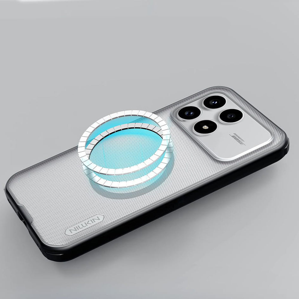 Θήκη MagSafe για Xiaomi Poco F8 Pro, Nillkin, Super Shield Pro, Μαύρη Διαφανής Ματ