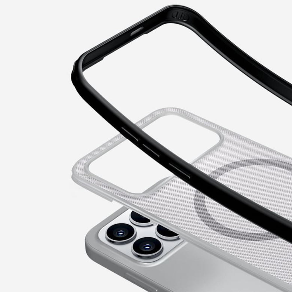 Θήκη MagSafe για Xiaomi Poco F8 Pro, Nillkin, Super Shield Pro, Μαύρη Διαφανής Ματ
