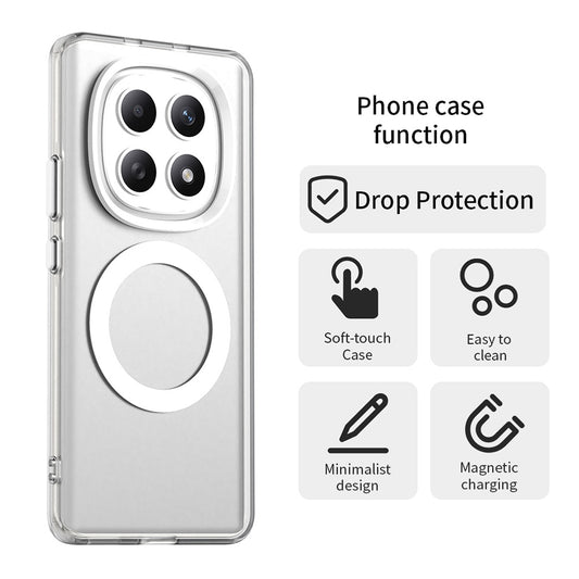 Θήκη MagSafe για Xiaomi Poco M8 / Redmi Note 15 5G / Note 15 4G, Techsuit, CandyCase, Λευκή