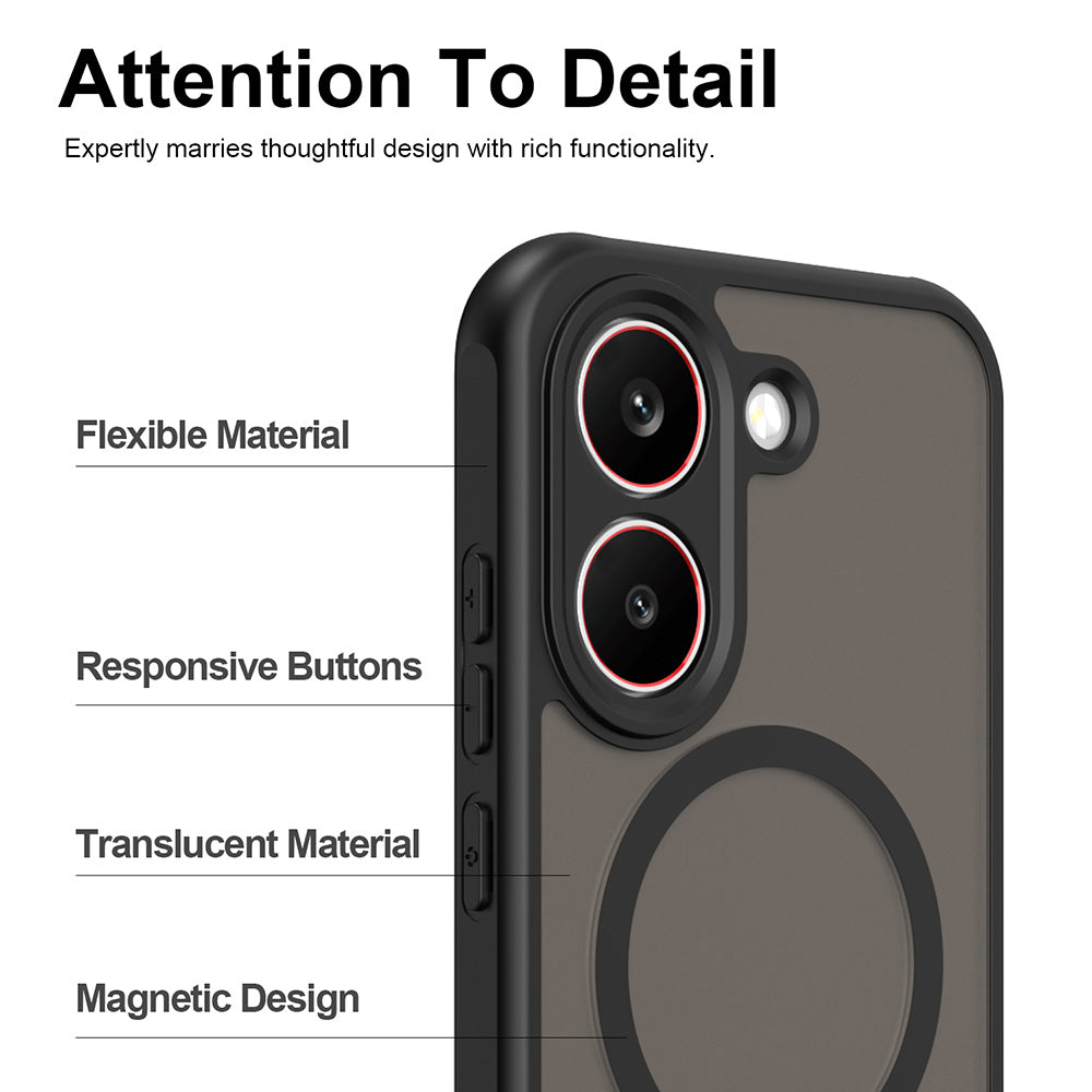 Θήκη MagSafe για Xiaomi Poco X8 Pro, Techsuit, HaloFrost II, Μαύρη