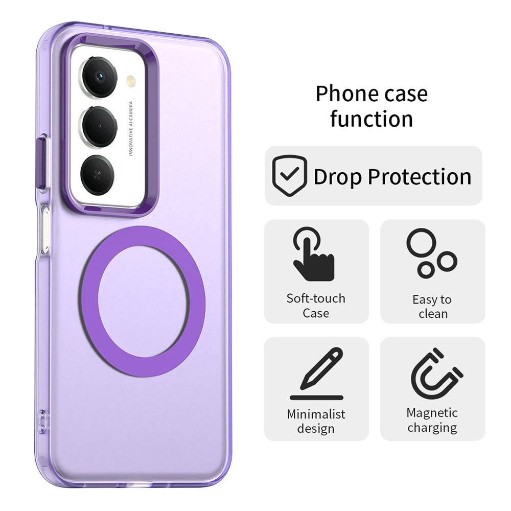 Θήκη MagSafe για Xiaomi Redmi 15 5G / 15 4G, Techsuit, CandyCase, Μωβ