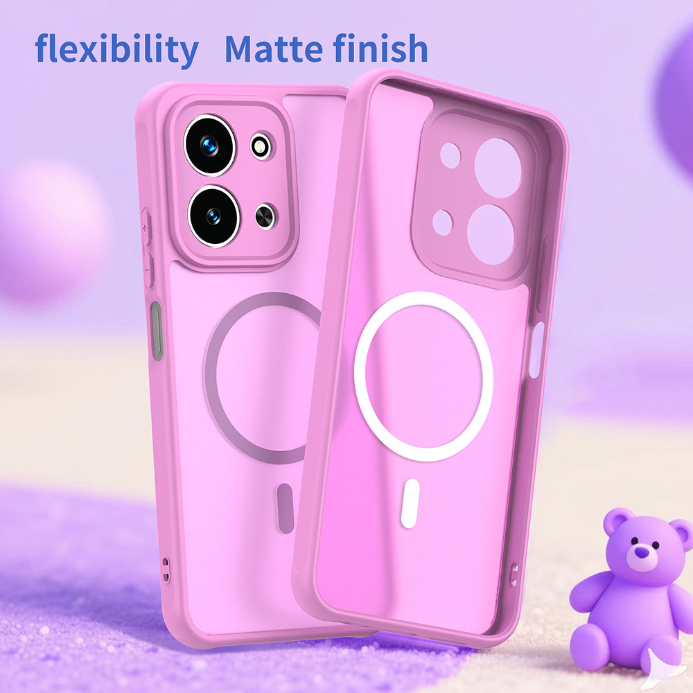Θήκη MagSafe για Xiaomi Redmi 15C 5G / 15C 4G, Techsuit, HaloFrost II, Ροζ
