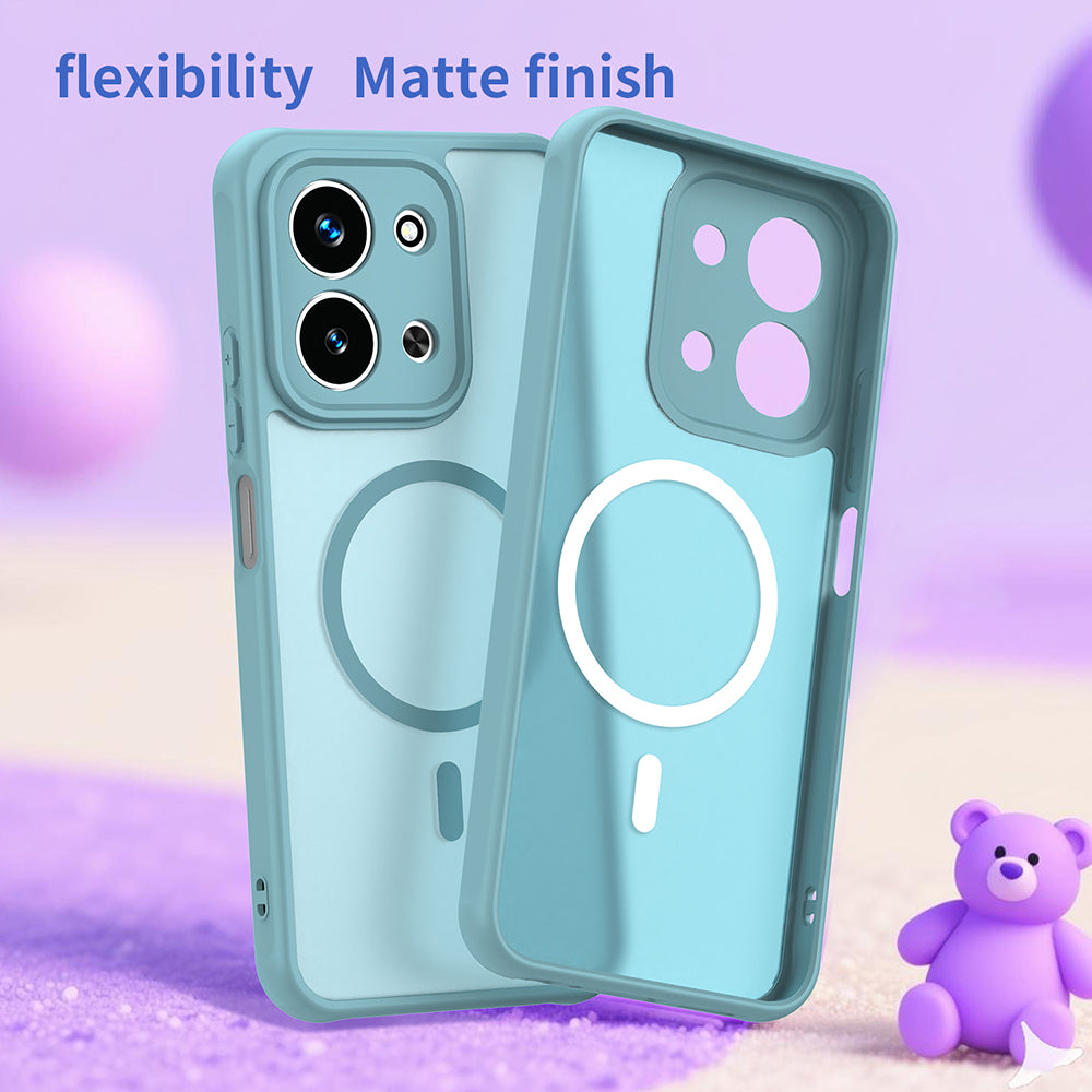 MagSafe Case for Xiaomi Redmi 15C 5G / 15C 4G, Techsuit, HaloFrost II, Light Green