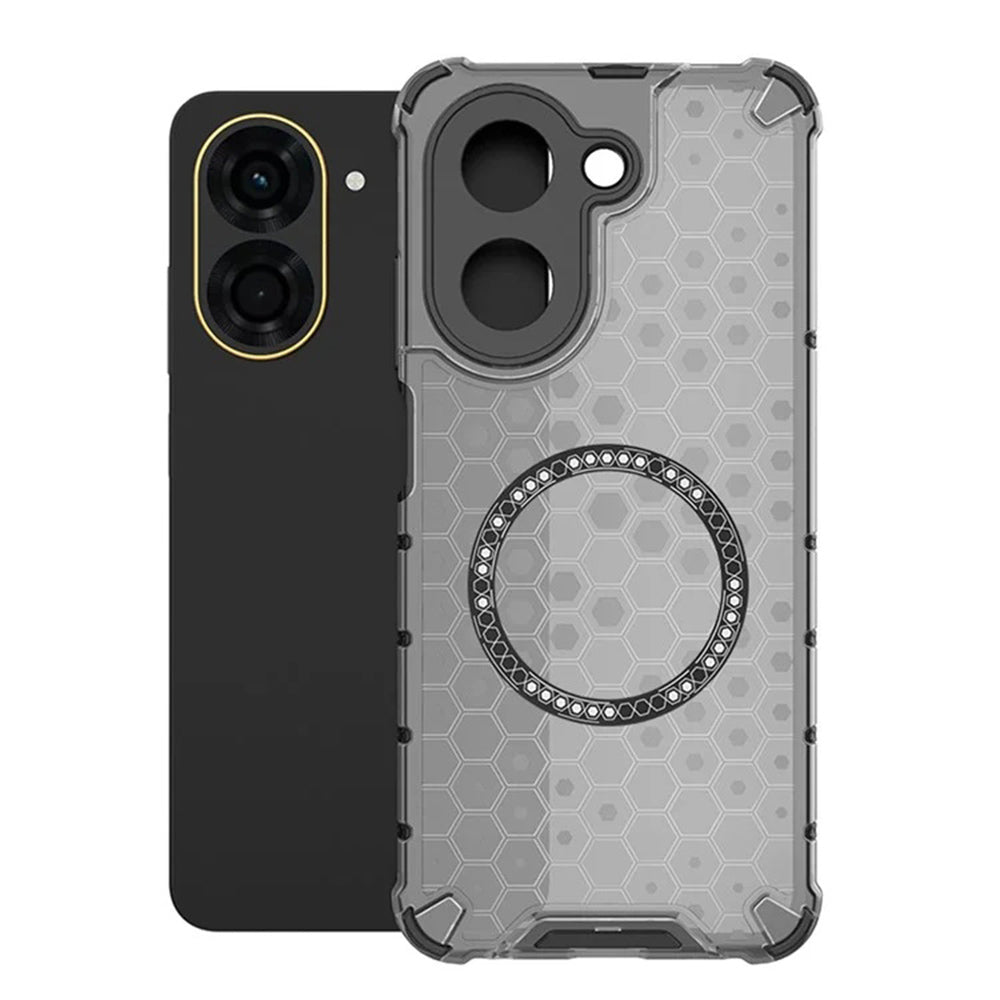 Θήκη MagSafe για Xiaomi Redmi A5 4G (Περιφερειακή), Techsuit, HoneyComb Shield, Μαύρη