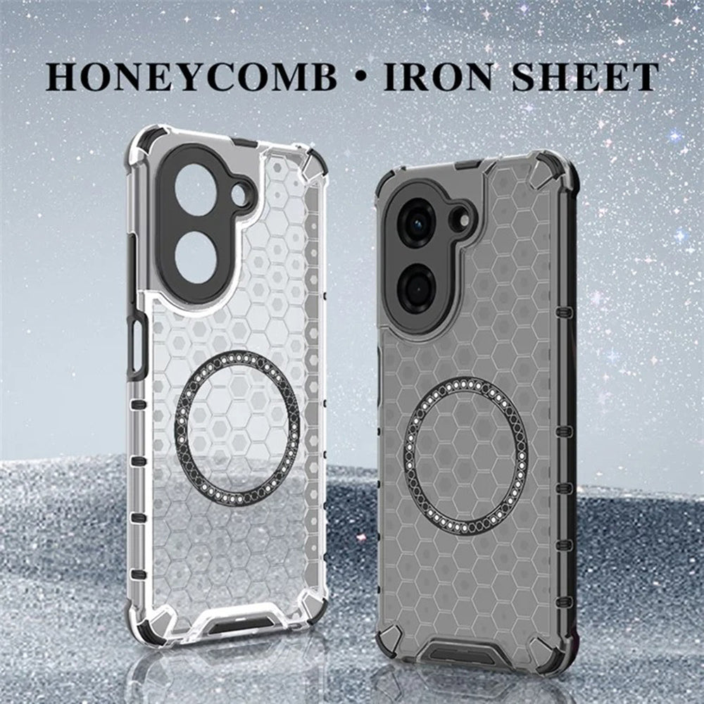 Θήκη MagSafe για Xiaomi Redmi A5 4G (Περιφερειακή), Techsuit, HoneyComb Shield, Μαύρη