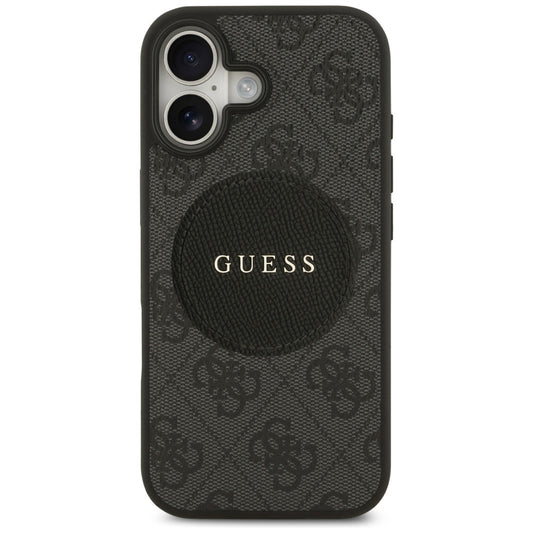 MagSafe Case for Apple iPhone 17, Guess, 4G Circle Classic Logo, Black