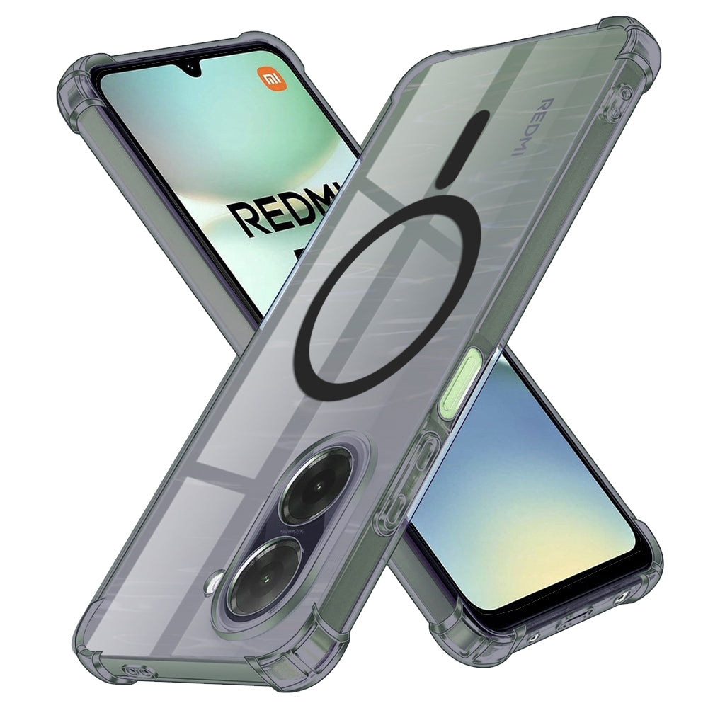 Θήκη MagSafe για Xiaomi Redmi A5 4G (Standard), Techsuit, Ανθεκτική σε Κρούσεις Διαφανής, Καπνιστή
