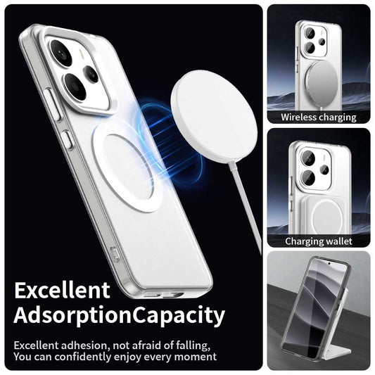 Θήκη MagSafe για Xiaomi Redmi Note 14 5G, Techsuit, CandyCase, Λευκό