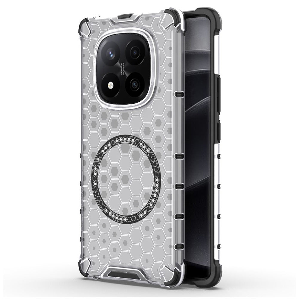Θήκη MagSafe για Xiaomi Redmi Note 14 Pro+ 5G, Techsuit, HoneyComb Shield, Λευκό