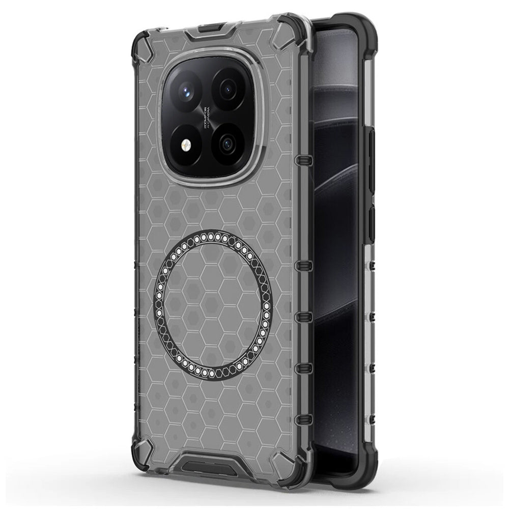 Θήκη MagSafe για Xiaomi Redmi Note 14 Pro+ 5G, Techsuit, HoneyComb Shield, Μαύρο