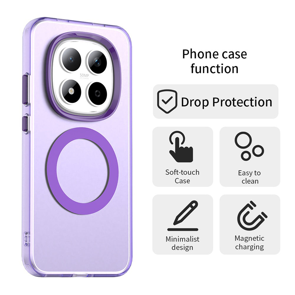 Θήκη MagSafe για Xiaomi Redmi Note 15 Pro 5G, Techsuit, CandyCase, Μωβ