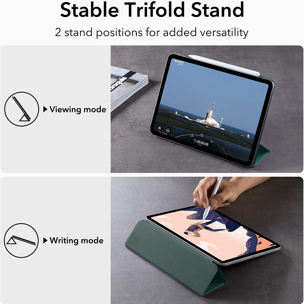Θήκη για Apple iPad Air 11 (2024) / Air (2022) / Air (2020) / Pro 11 (2018), ESR, Rebound, Πράσινο Σατέν
