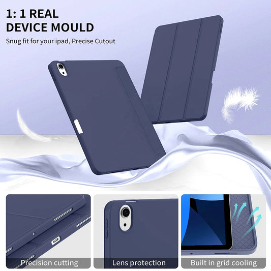Θήκη για Apple iPad Air 11 (2026) / iPad Air 11 (2025) / Air 11 (2024), Techsuit, Flex Trifold, Μπλε