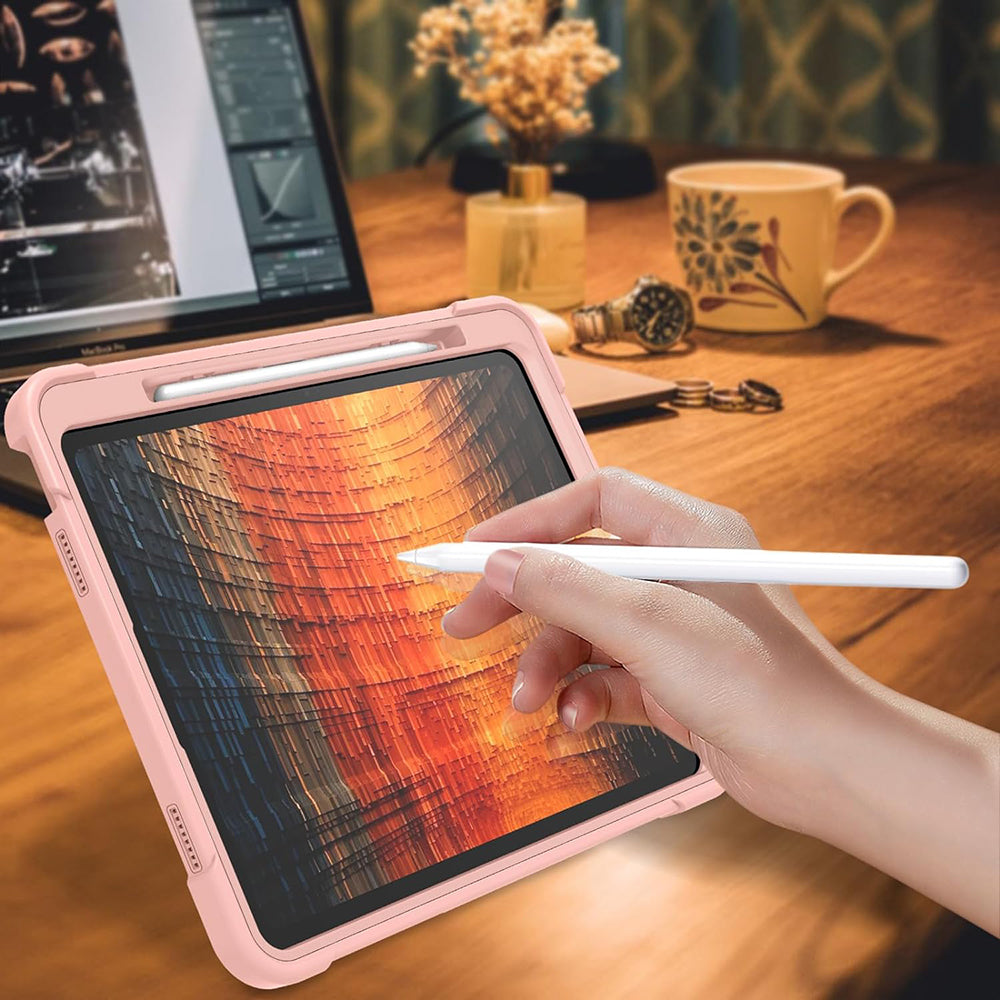Θήκη για Apple iPad Air 13 (2026) / Air 13 (2025) / Air 13 (2024), Techsuit, Rugged TabShell, Ροζ