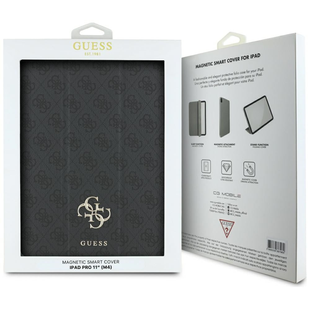 Θήκη για Apple iPad Pro 11 (2024), Guess, 4G Big Logo, Μαύρη