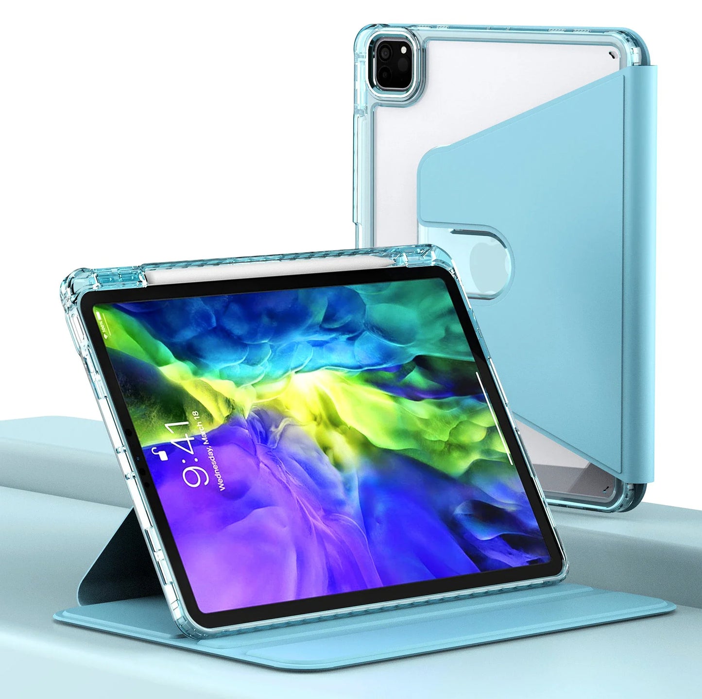 Θήκη για Apple iPad Pro 11 (2024), Techsuit, Crystal Vision, Μαύρη