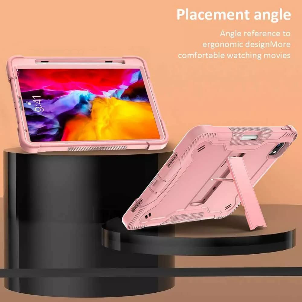 Θήκη για Apple iPad Pro 11 (2024), Techsuit, Rugged TabShell, Ροζ