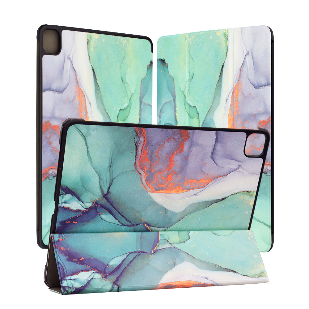Θήκη για Apple iPad Pro 13 (2024), Techsuit, FoldPro Green Time, Πολύχρωμο