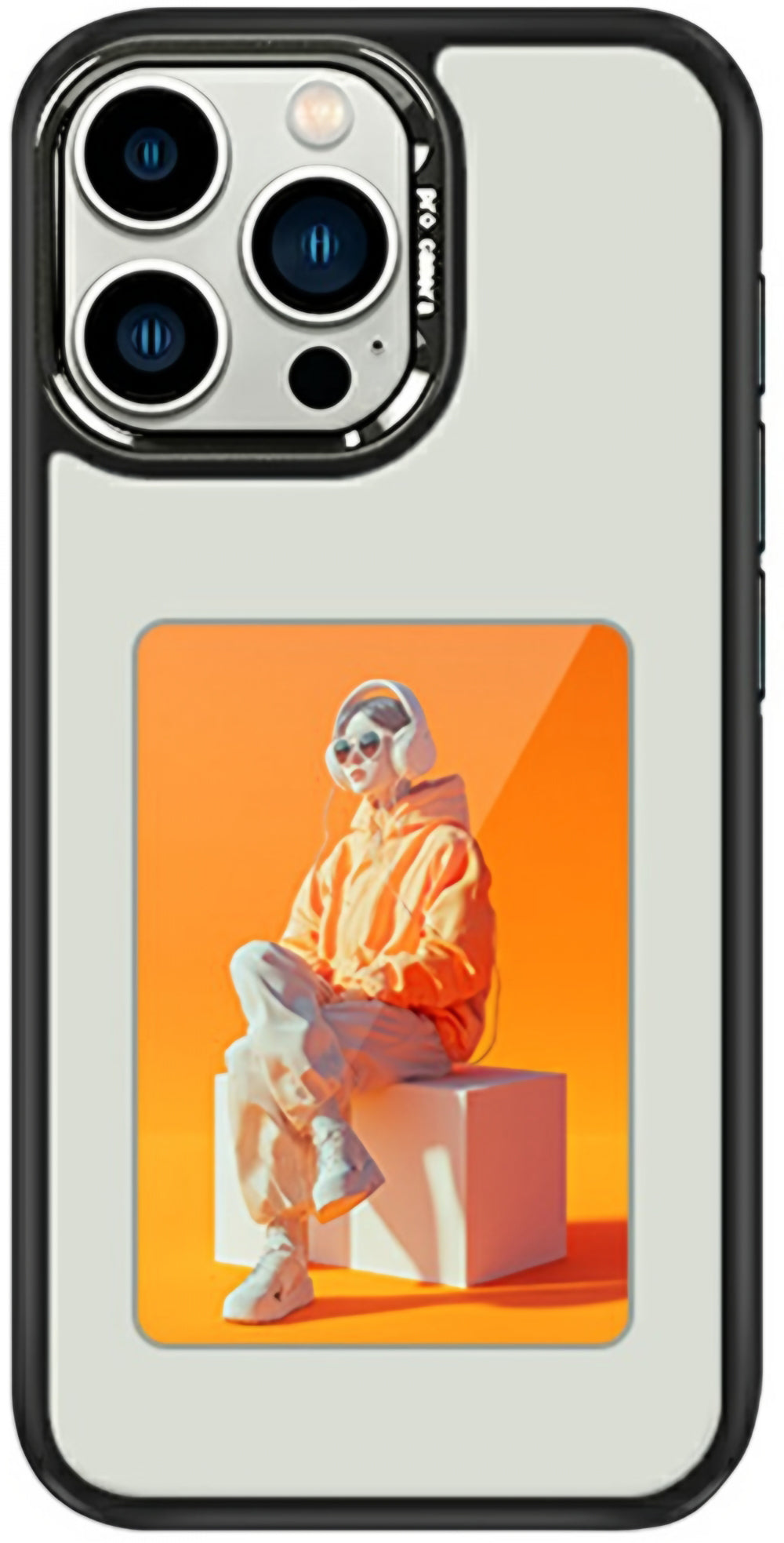 Θήκη για Apple iPhone 16 Pro, OEM, Προσαρμοσμένη Οθόνη E-Ink (4 ίντσες), Λευκή