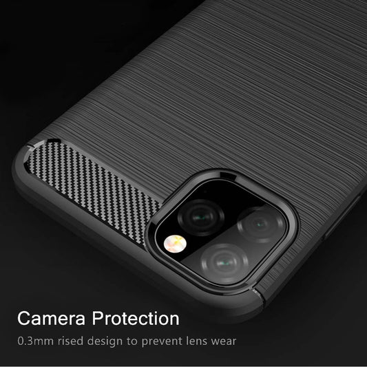 Θήκη για Apple iPhone 11 Pro Max, Techsuit, Carbon, Μαύρη