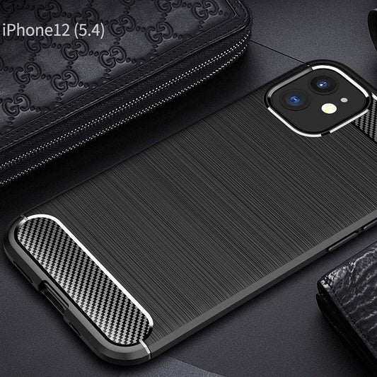 Θήκη για Apple iPhone 12 mini, Techsuit, Carbon, Μαύρο