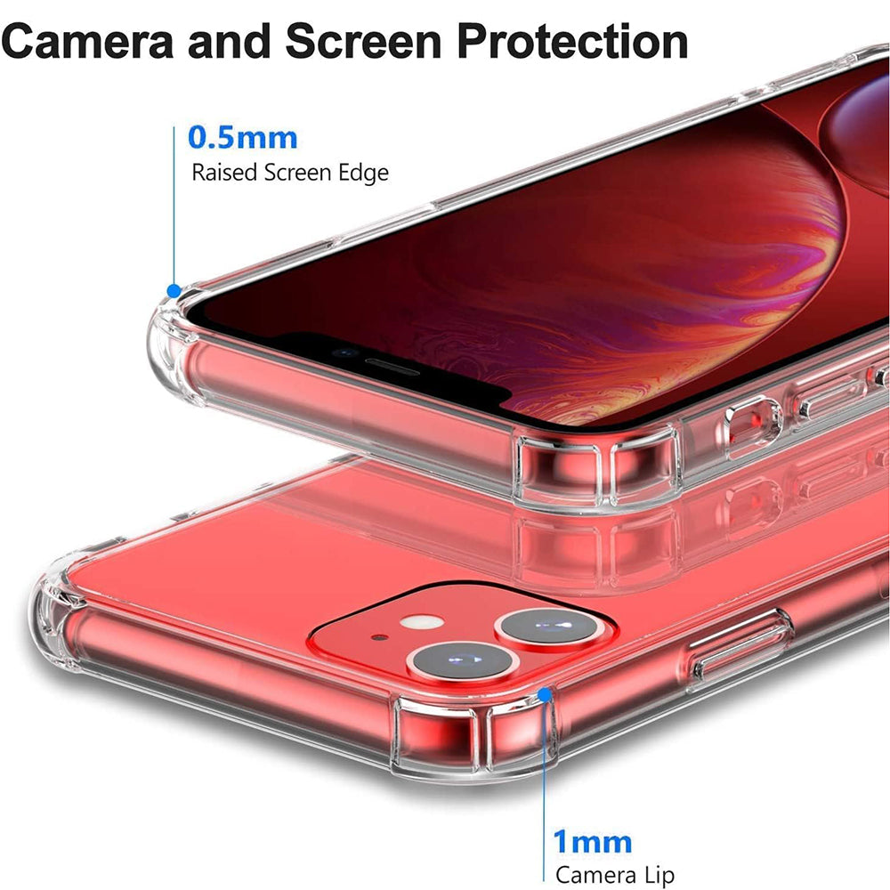 Θήκη για Apple iPhone 12, Techsuit, Ανθεκτική σε Κρούσεις Διαφανής, Διάφανη