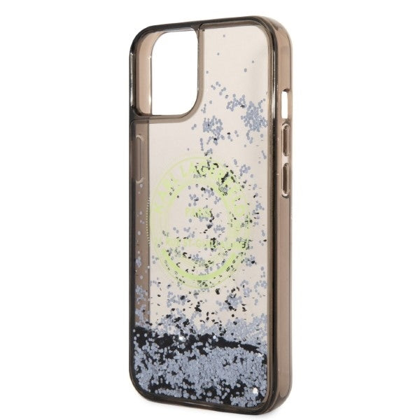 Θήκη για Apple iPhone 14, Karl Lagerfeld, Liquid Glitter RSG, Μαύρη