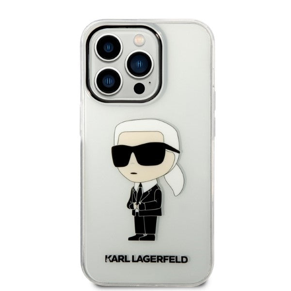 Θήκη για Apple iPhone 14 Pro, Karl Lagerfeld, IML Ikonik NFT, Διαφανής